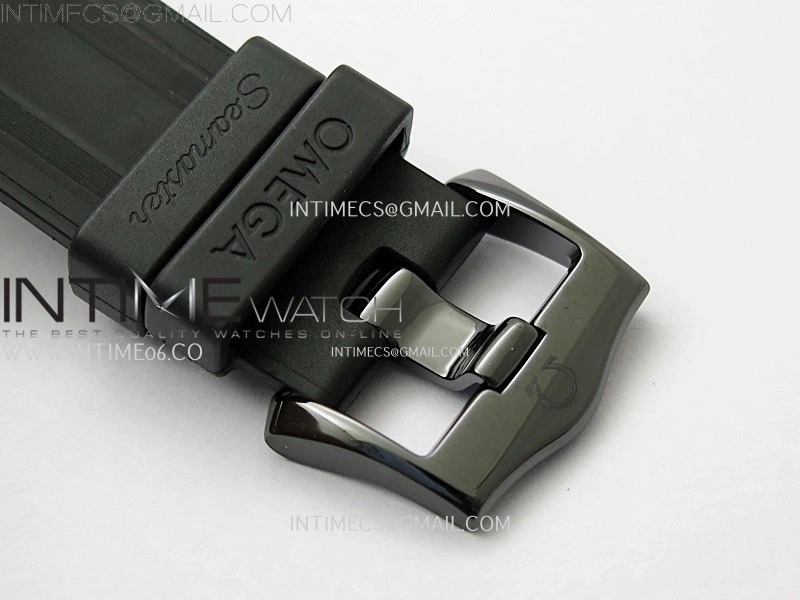 Seamaster 300m 43.5mm Black Ceramic VSF 1:1 Best Edition Black Dial on Black Rubber Strap A8806